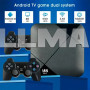 Игровая ТВ-приставка M8 mini 4K на Android TV с встроенным эмулятором ретро-игр и джойстиками